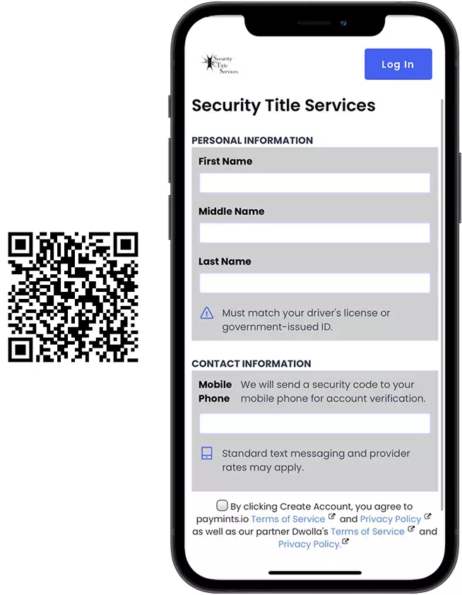 Security Title Services - Mobile and QR code
